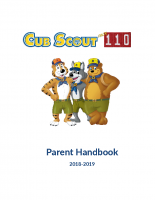 2018-19 Pack 110 Parent Handbook