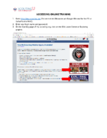 Accessing Online Training